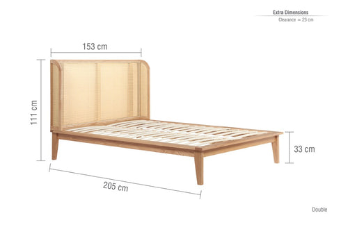 Astrid Rattan Bed